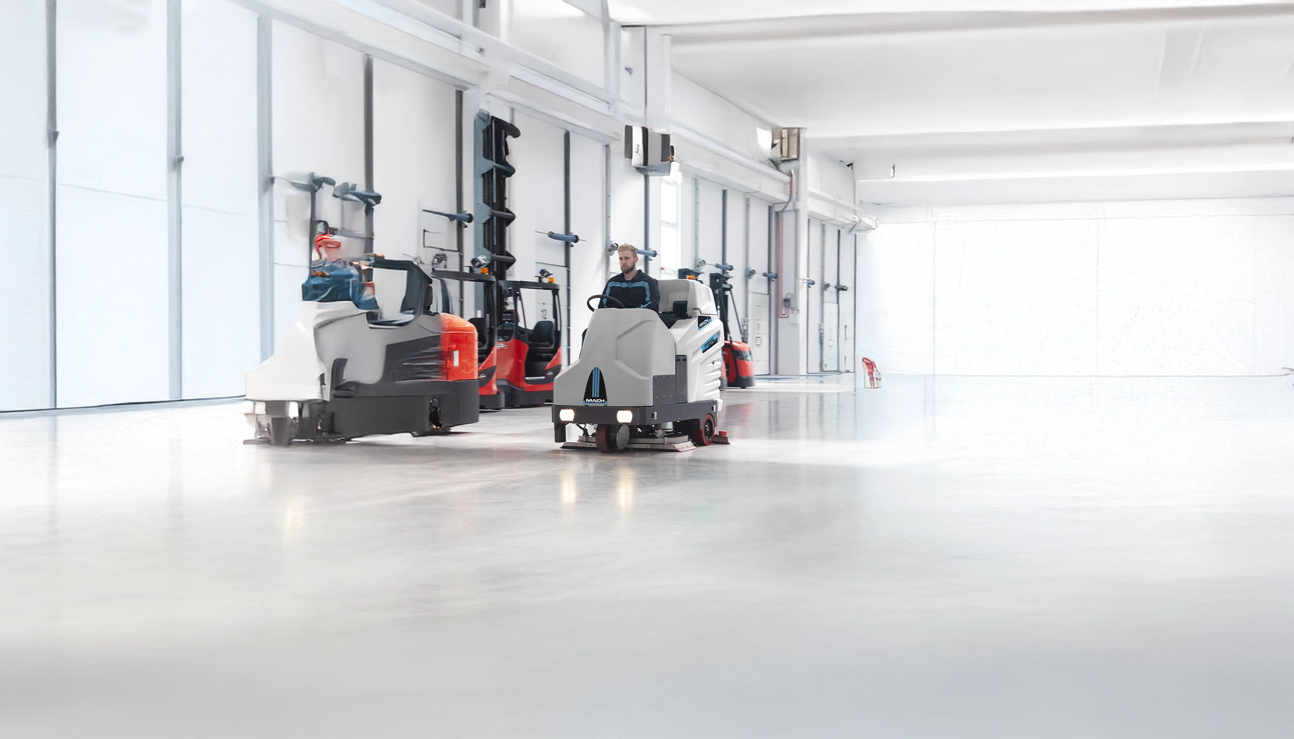 M1100-D Ride-on scrubber dryer 