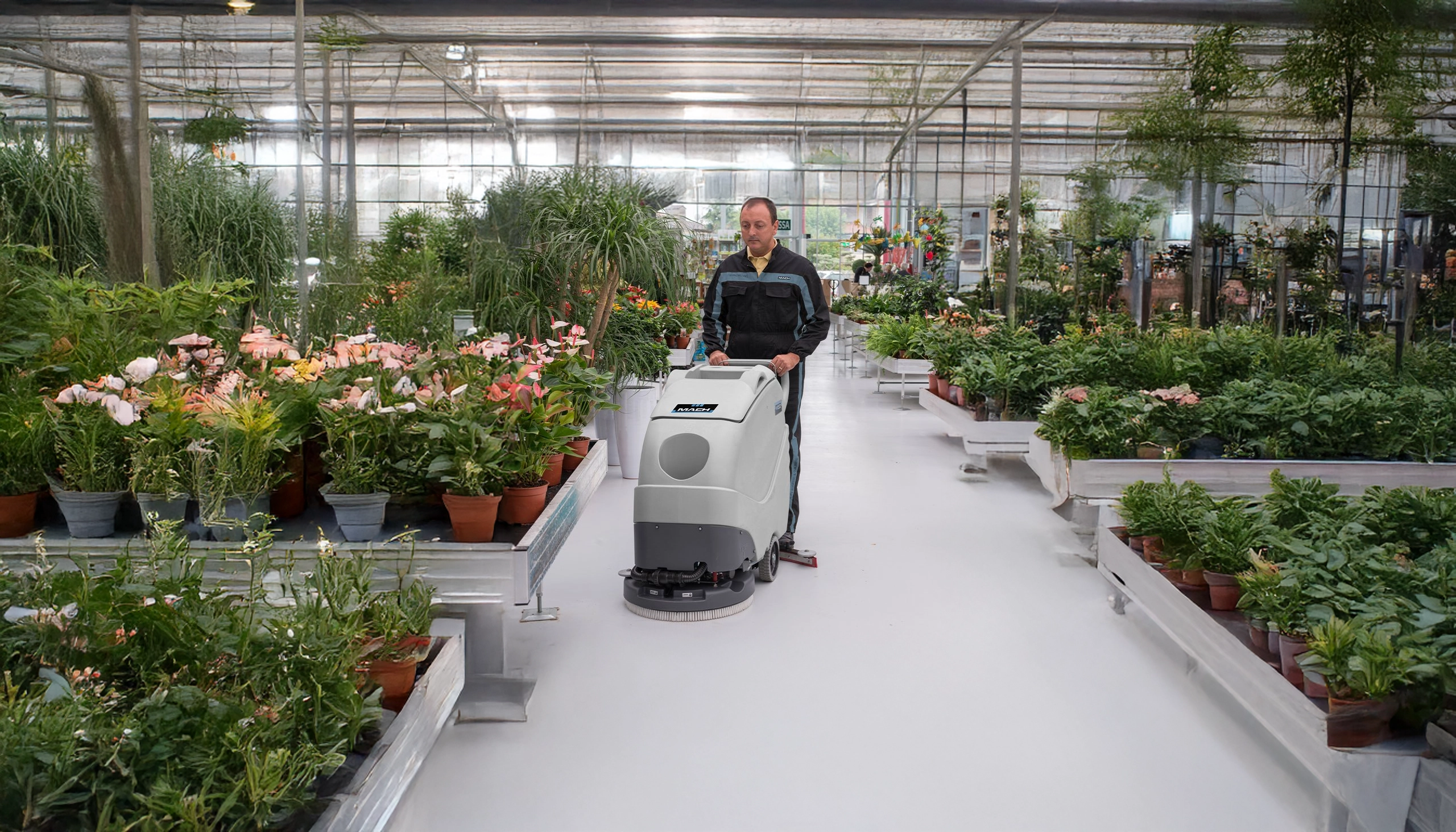 M550 Walk-behind Scrubber Dryer  