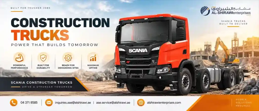 Scania Construction Trucks in UAE