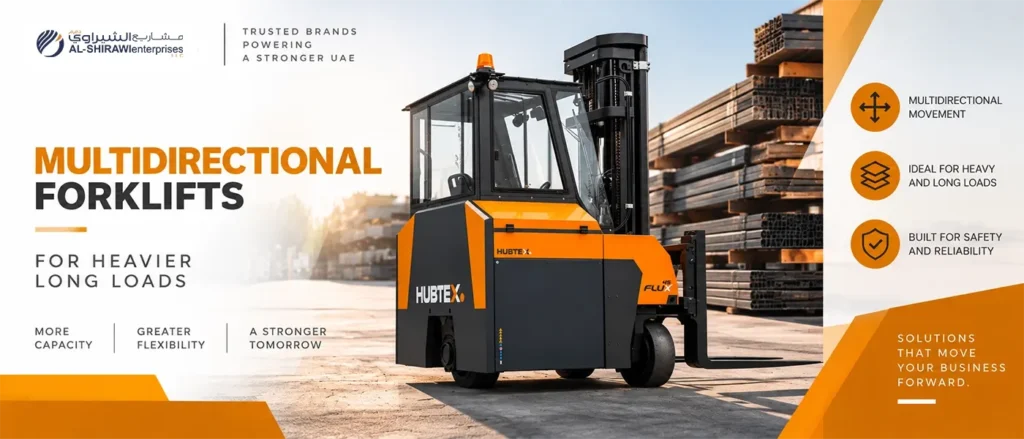 multidirectional forklift for heavier long loads